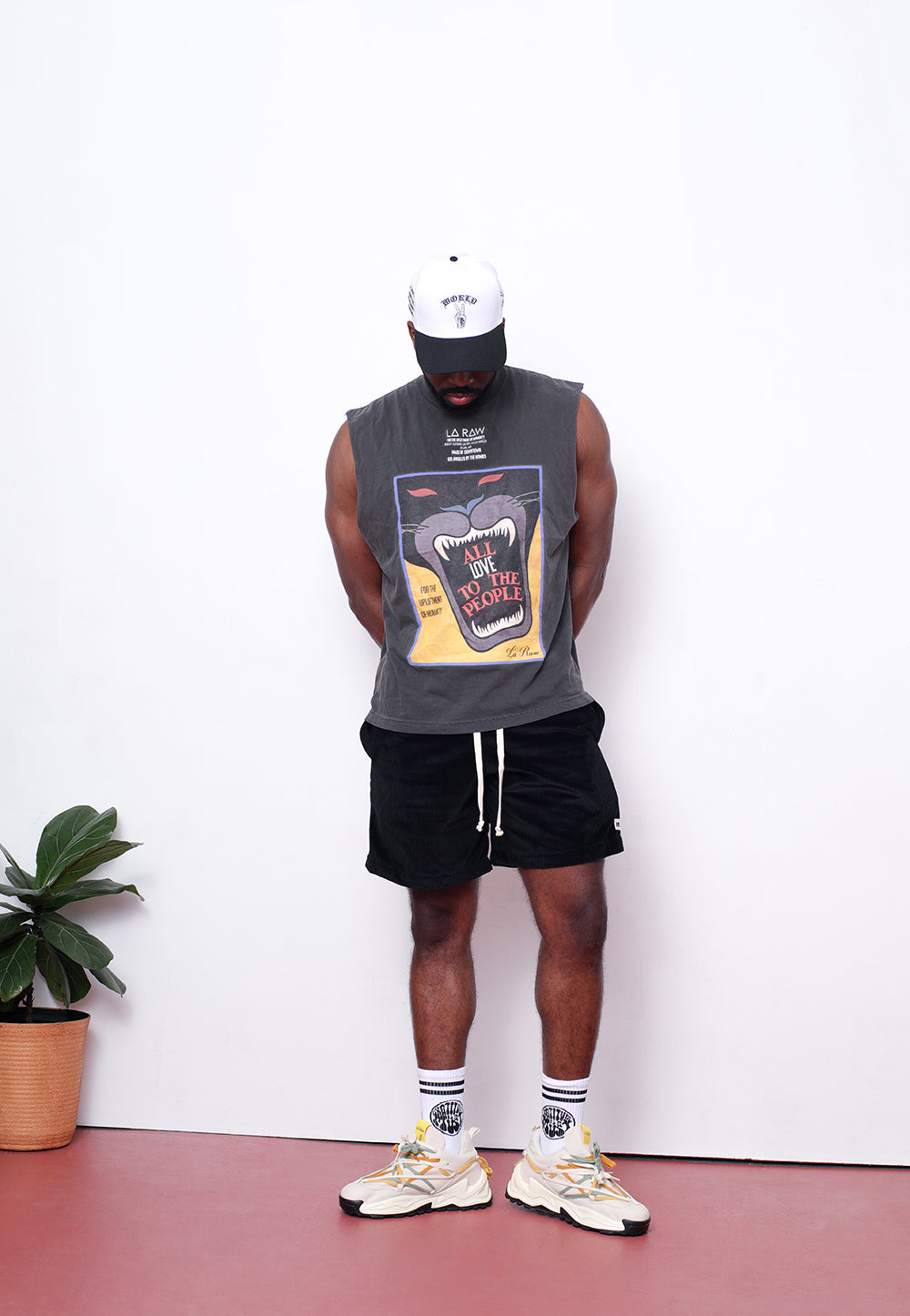 CORDUROY SHORTS BLACK