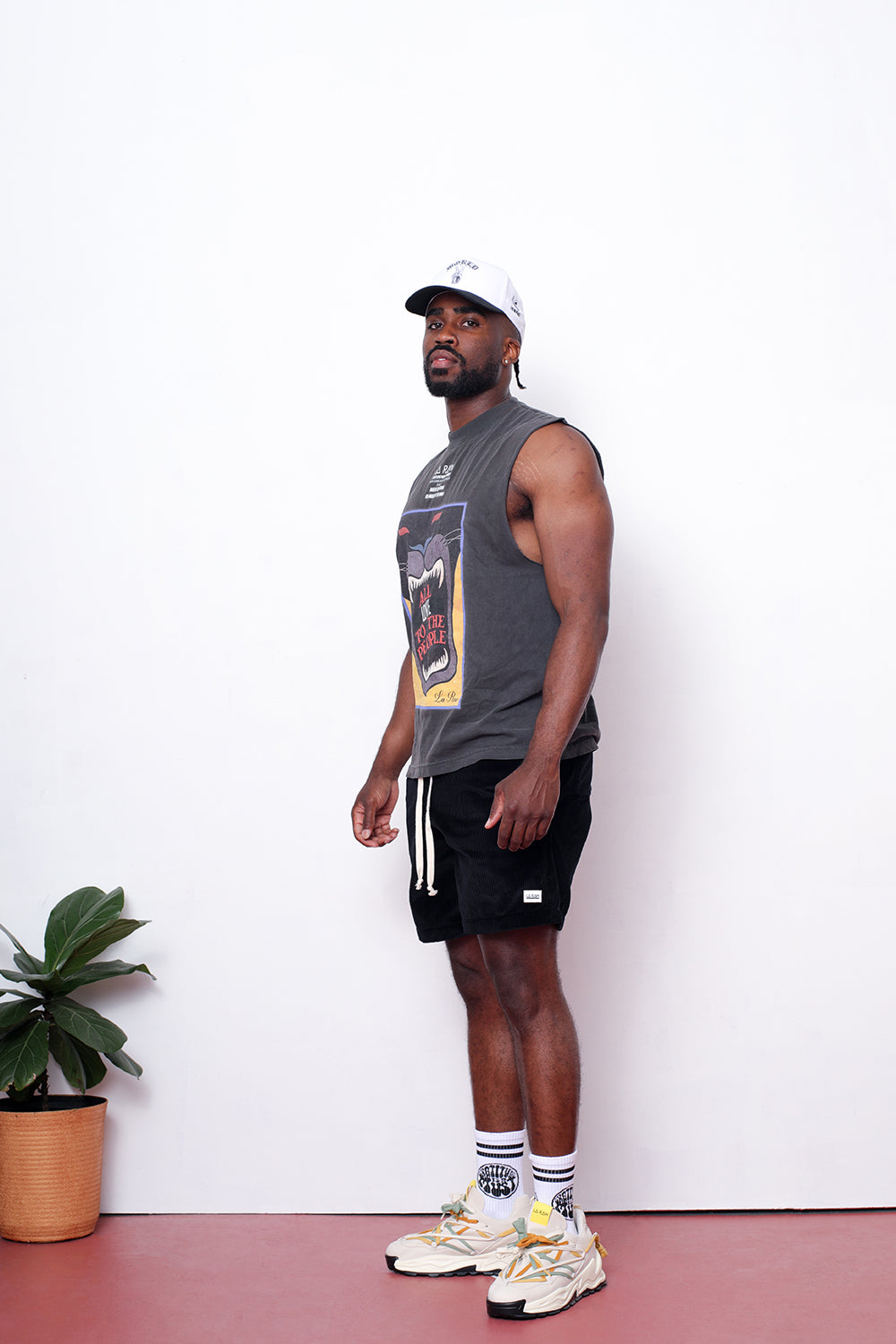 CORDUROY SHORTS BLACK