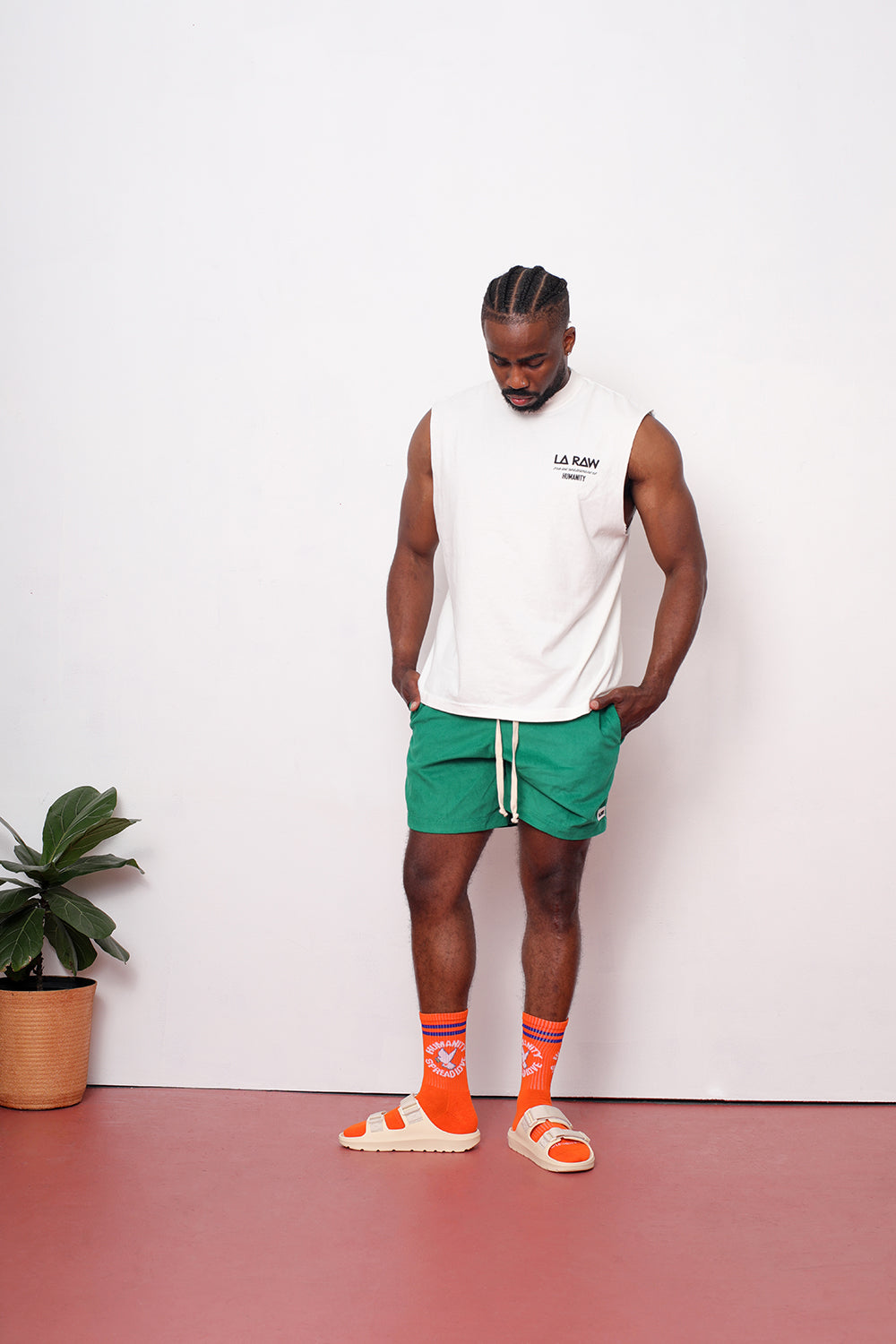 CORDUROY SHORTS GREEN