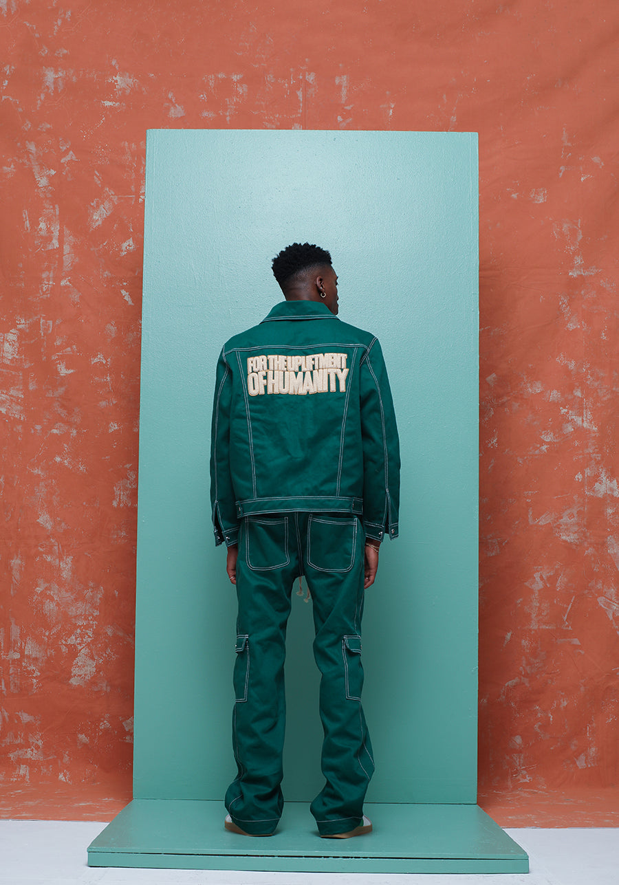 BULL DENIM JACKET GREEN