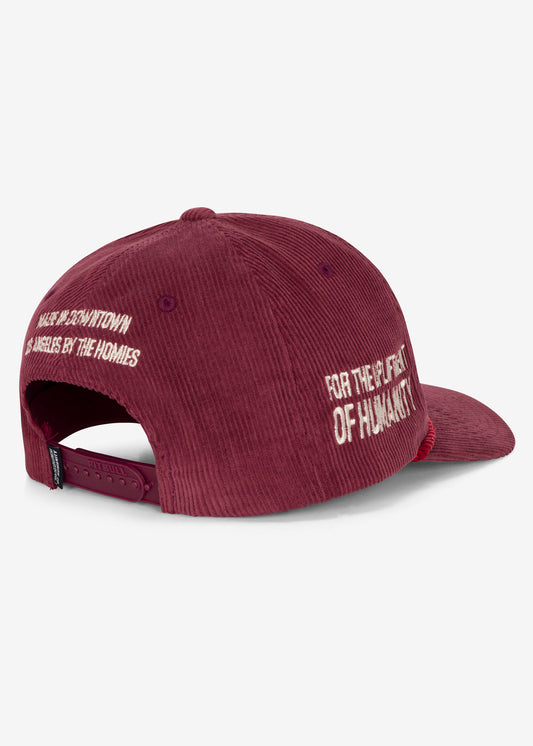 HUMANITY CORDUROY HAT RED