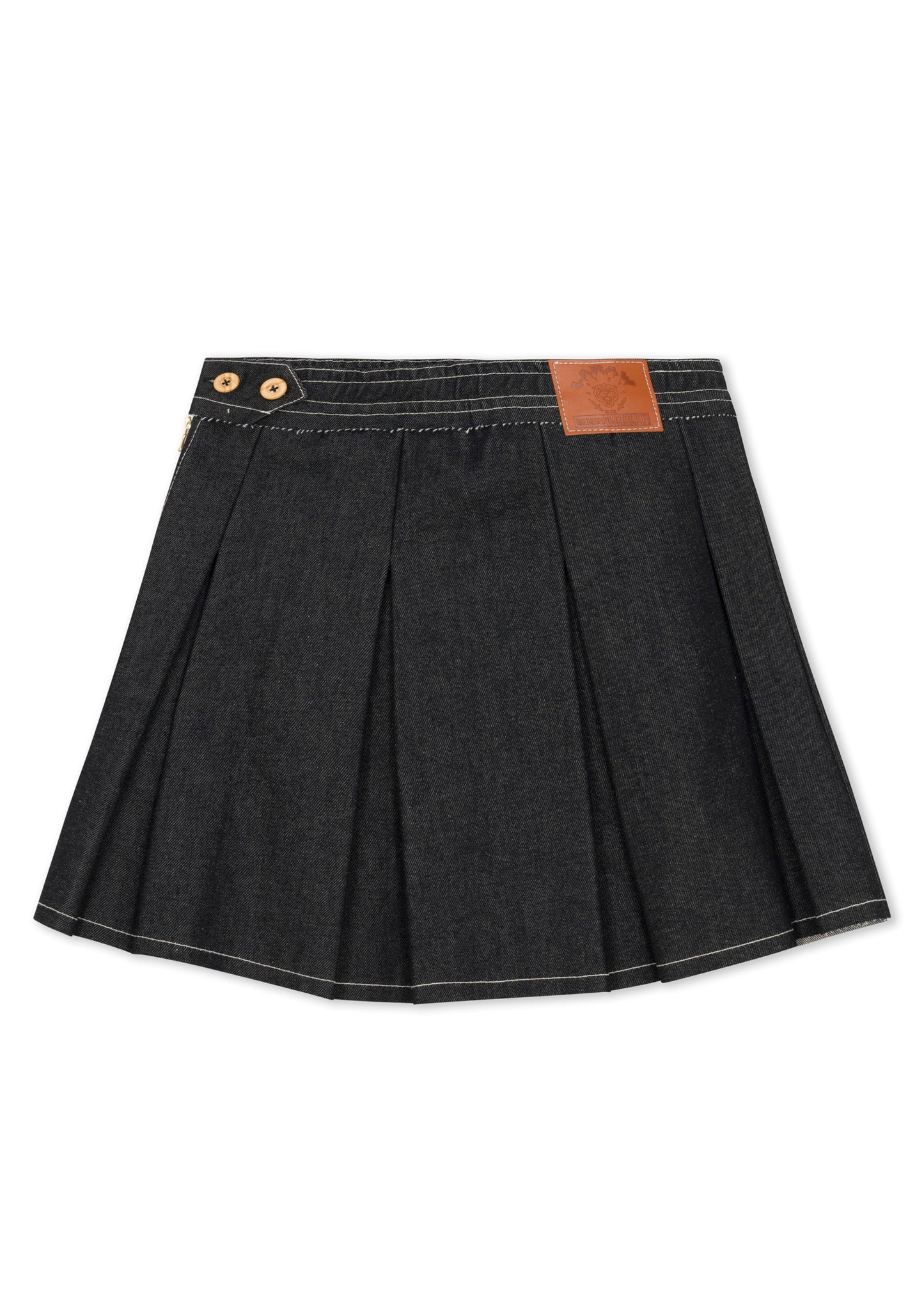RAW DENIM TENNIS SKIRT