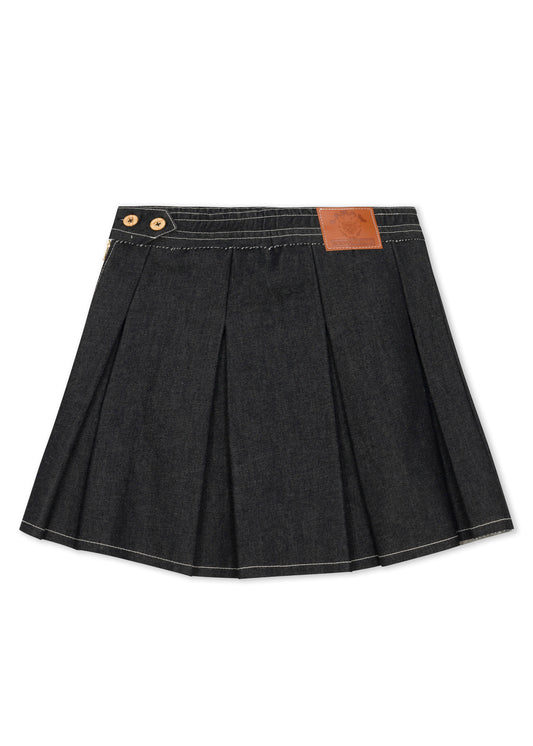 RAW DENIM TENNIS SKIRT