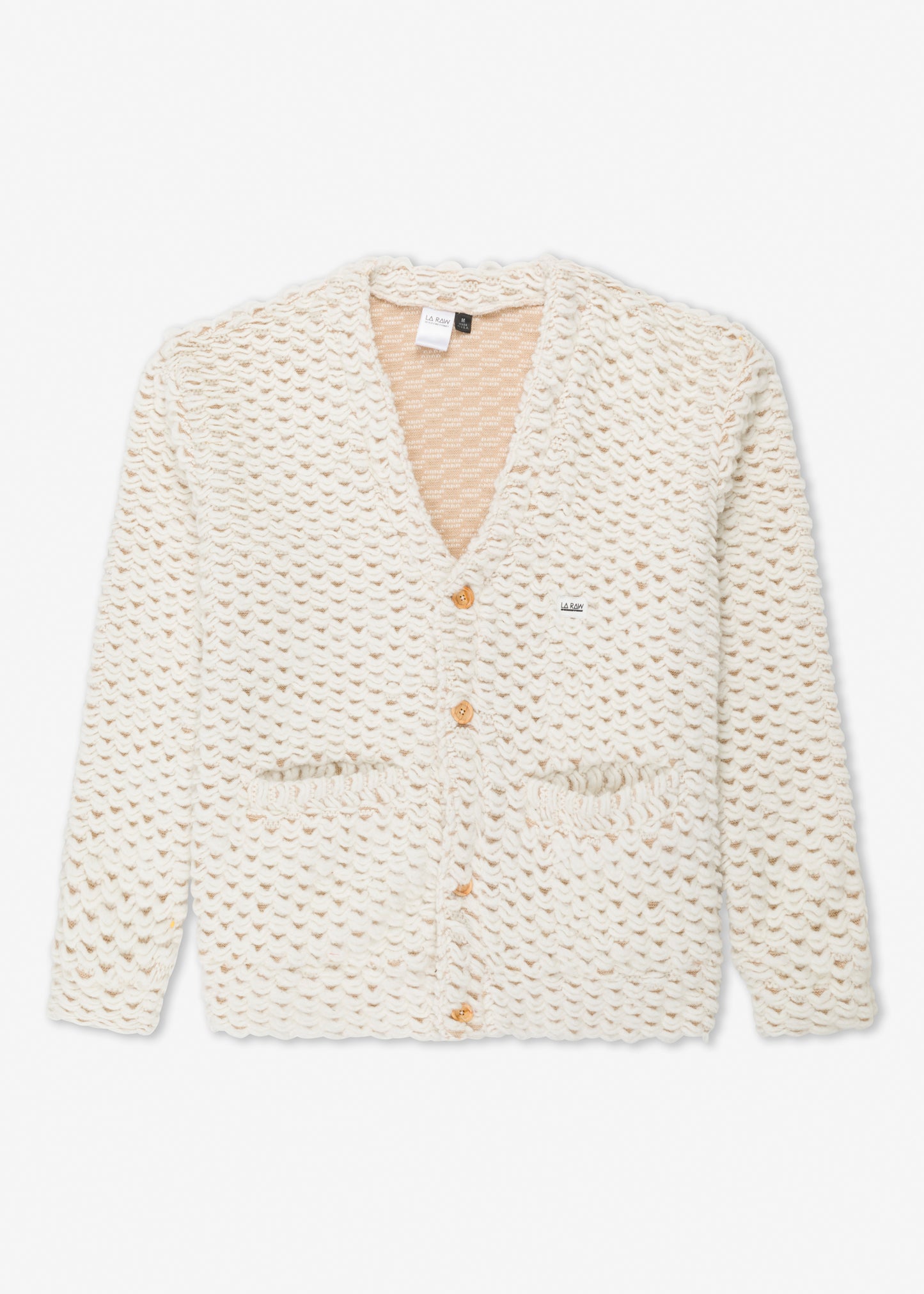 HEAVY CARDIGAN WHITE