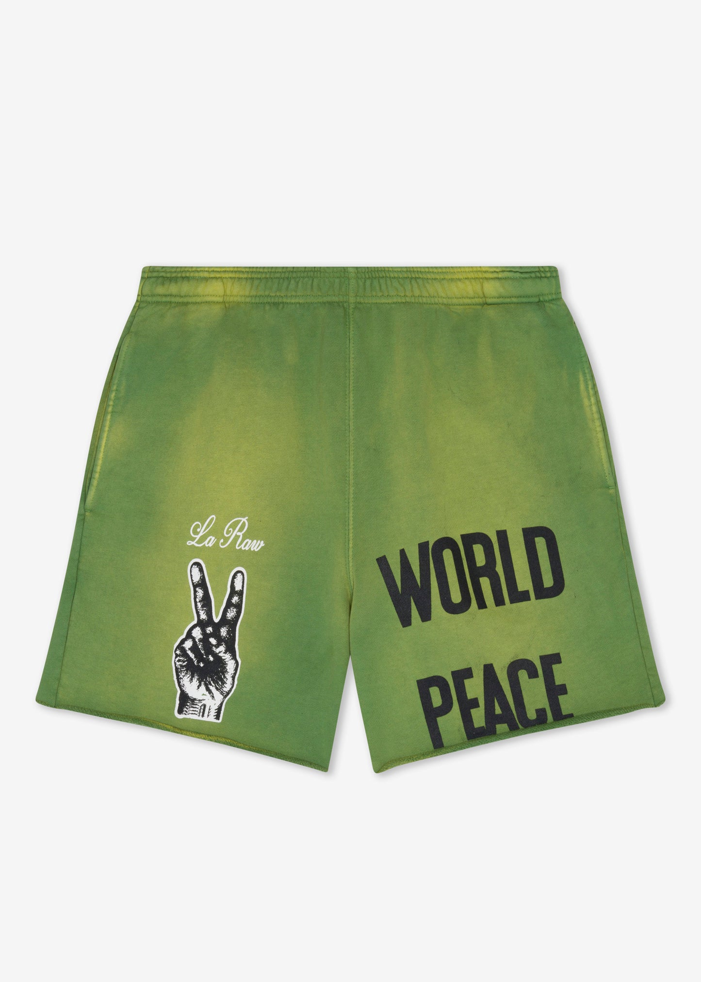 WORLD PEACE SWEAT SHORTS GRN