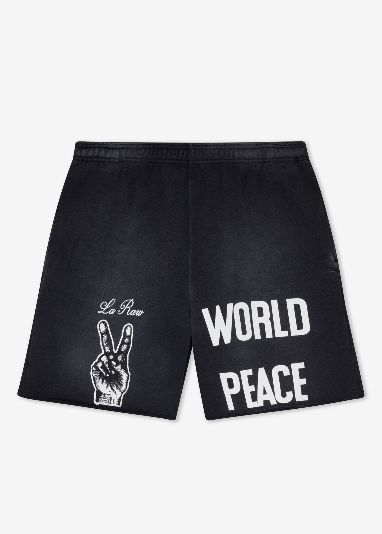WORLD PEACE SWEAT SHORTS BLK