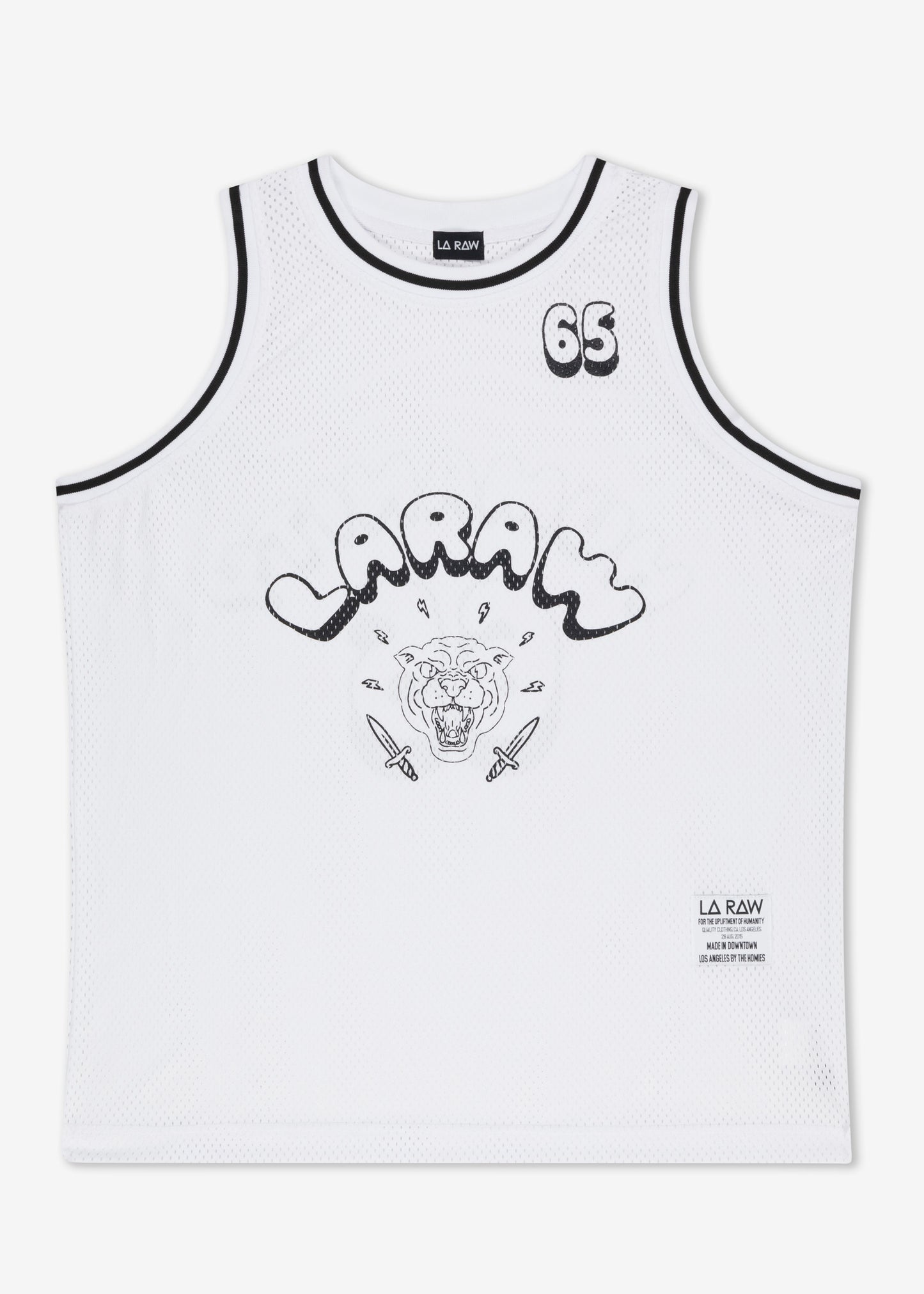 LOGO MESH JERSEY WHITE