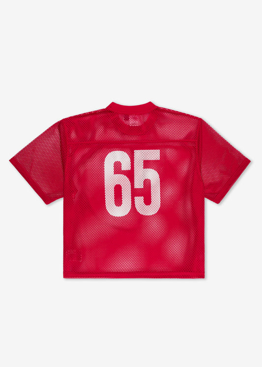 LOGO MESH JERSEY RED