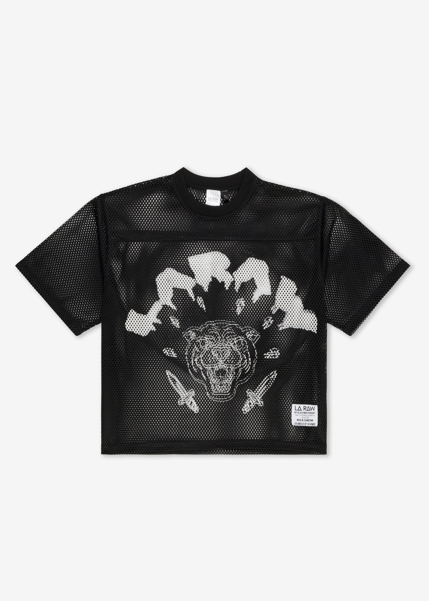 LOGO MESH JERSEY BLACK