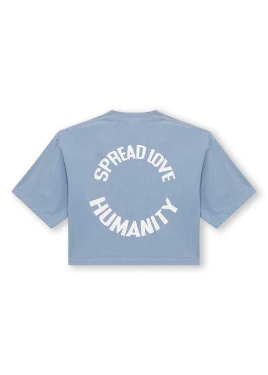 HUMANITY CROP BLUE