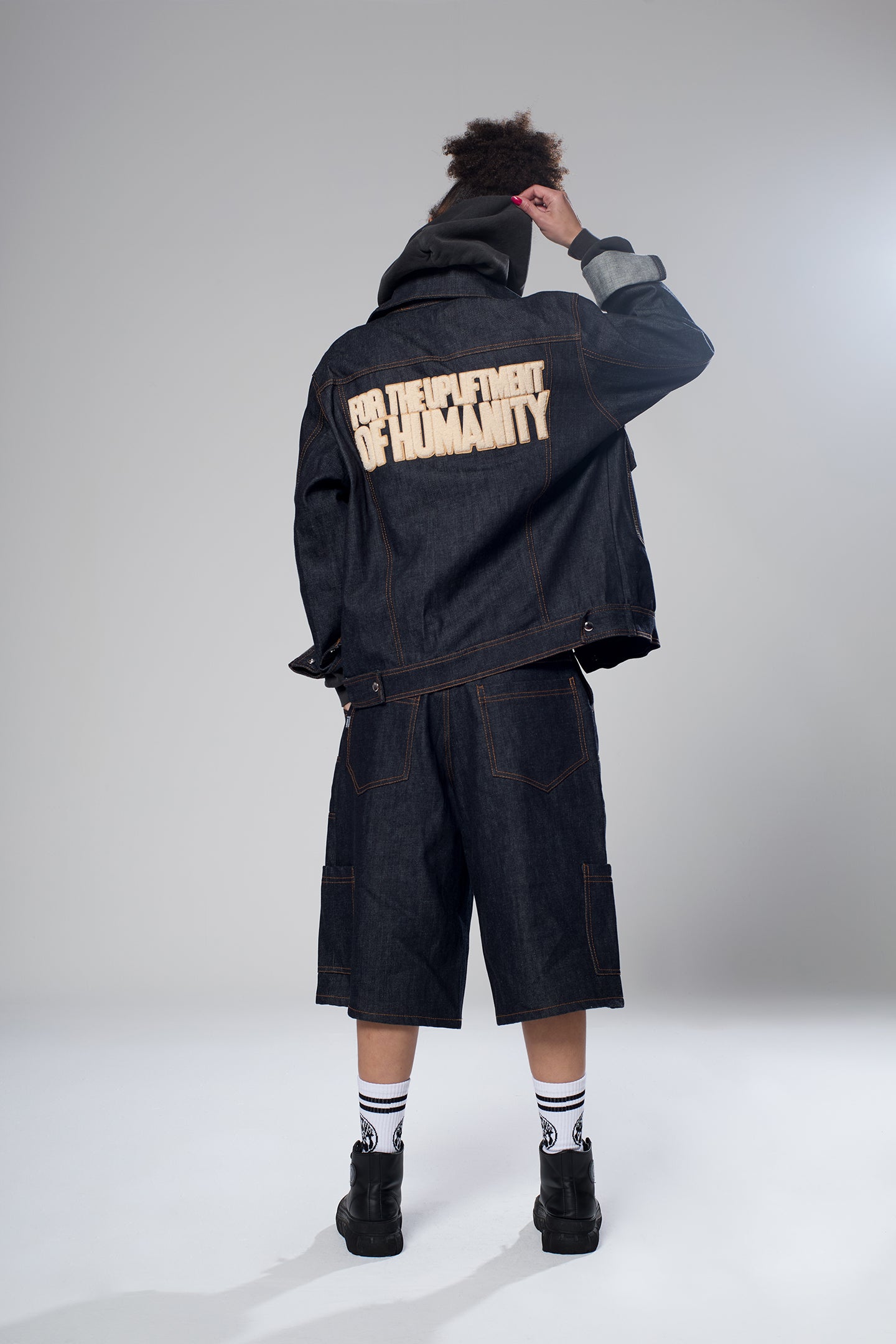 DENIM JORTS INDIGO