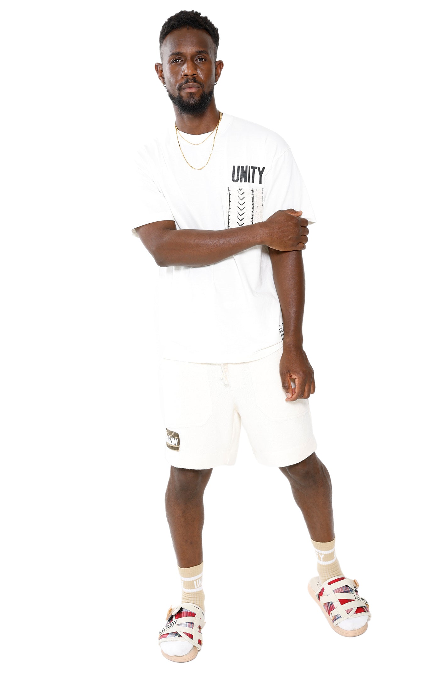MUDCLOTH UNITY T-SHIRT WHITE