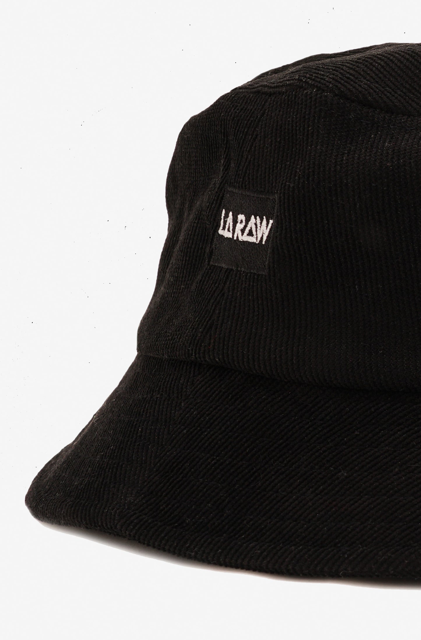 GRATITUDE CORDUROY BUCKET HAT BLACK
