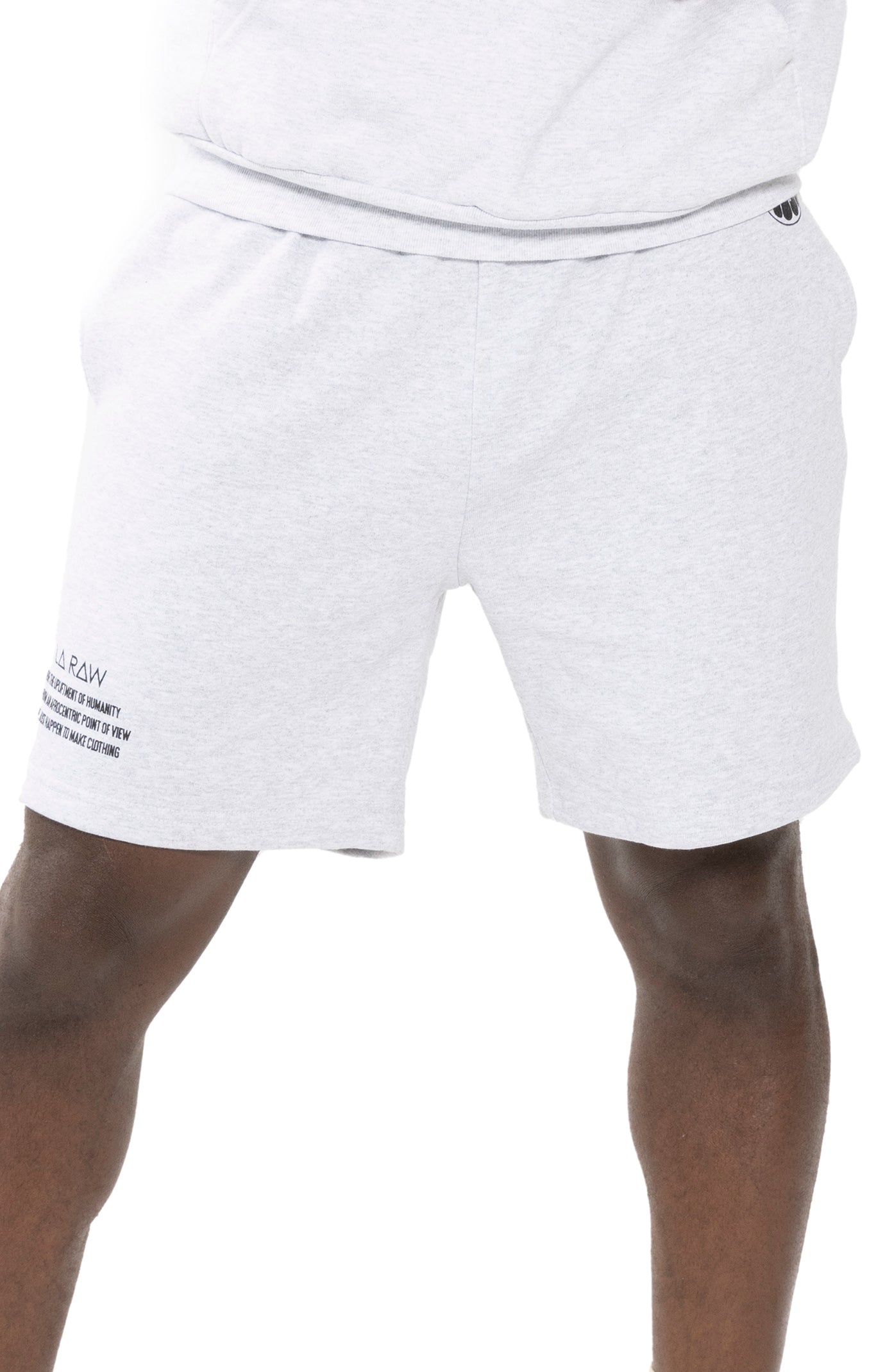 HEAVY LOGO SHORTS GREY