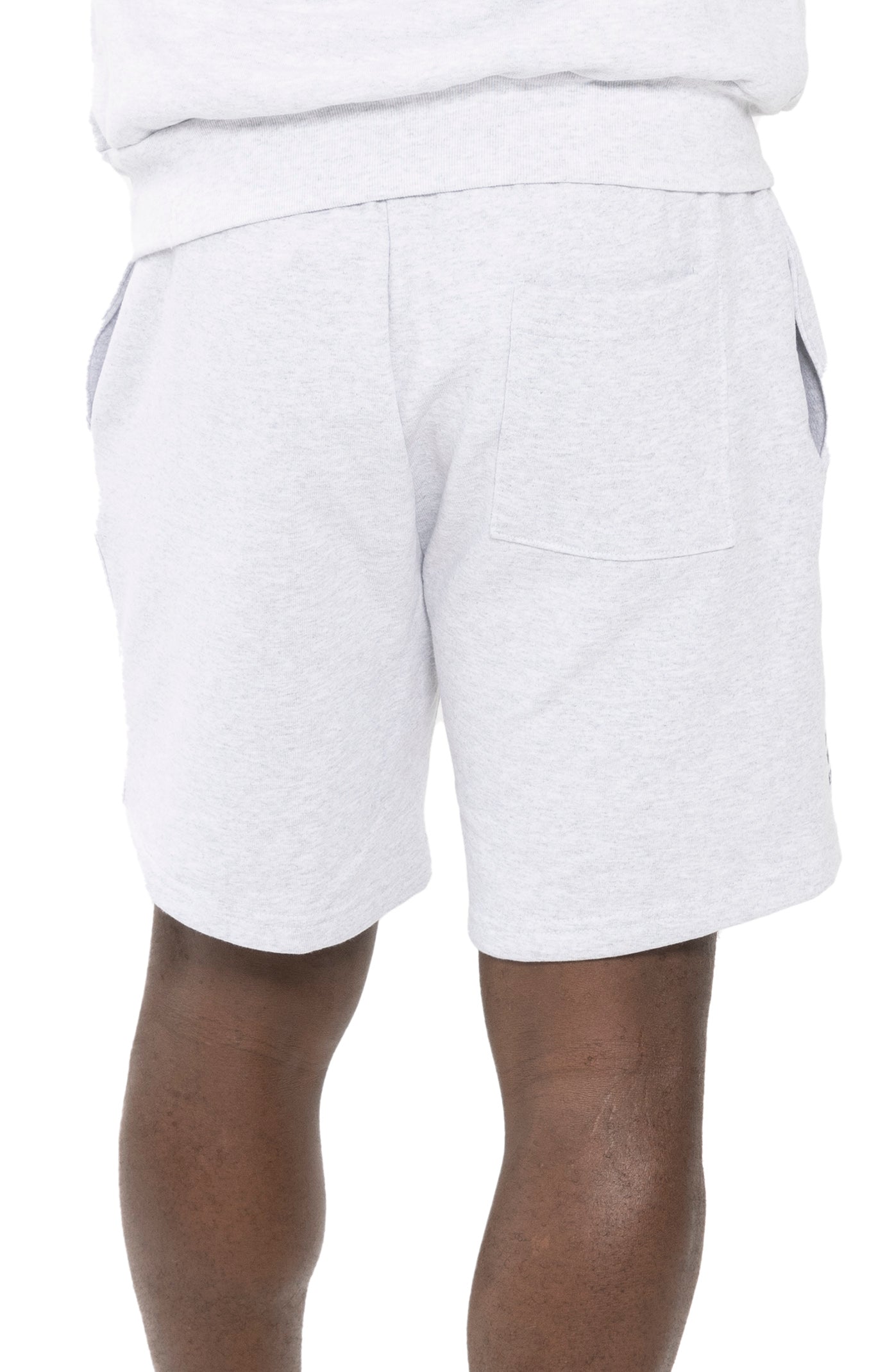 HEAVY LOGO SHORTS GREY