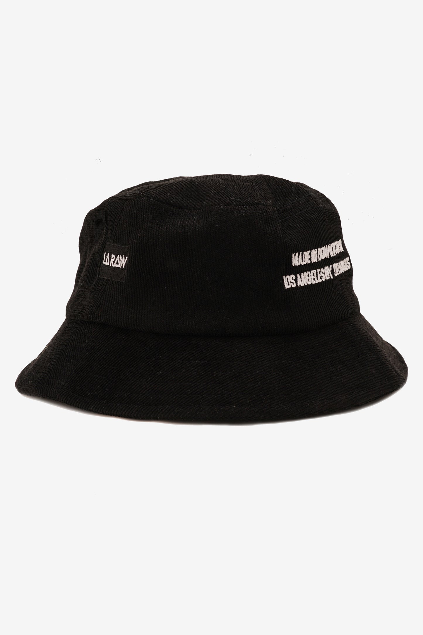 GRATITUDE CORDUROY BUCKET HAT BLACK