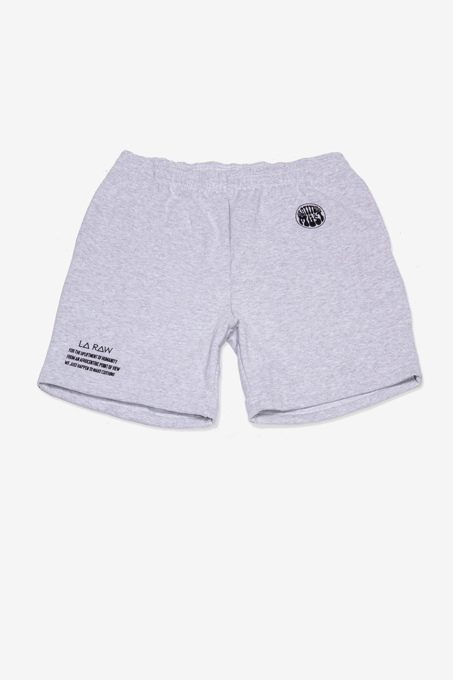 HEAVY LOGO SHORTS GREY