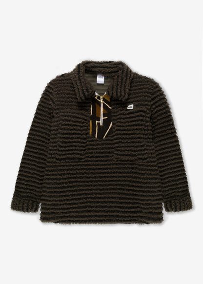 MUDCLOTH SHERPA PULLOVER
