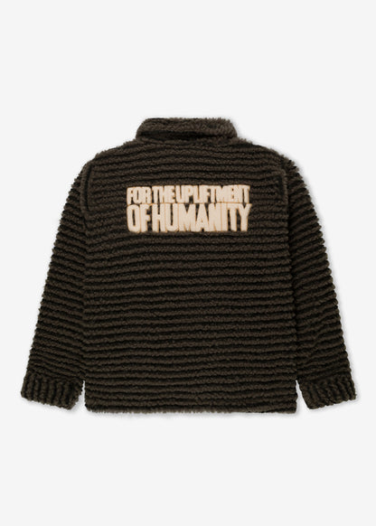 MUDCLOTH SHERPA PULLOVER