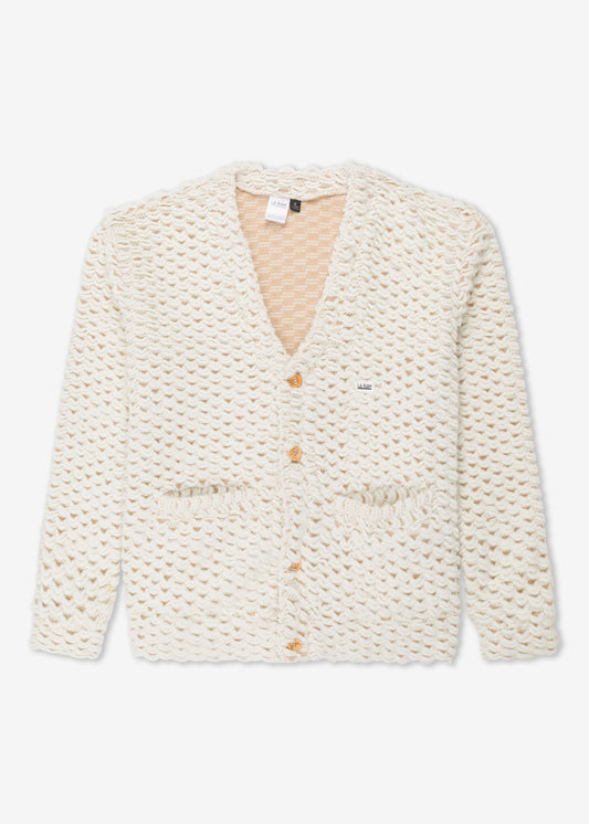 HEAVY CARDIGAN WHITE