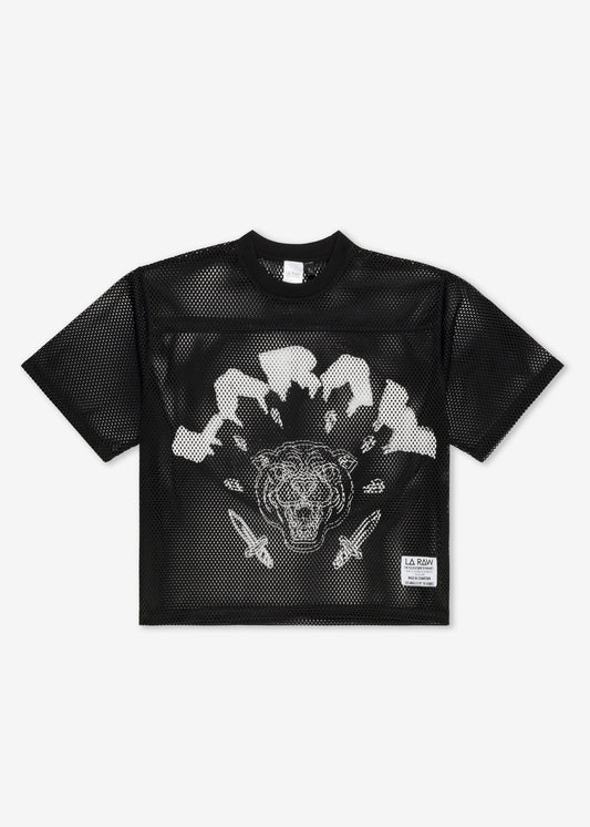 LOGO MESH JERSEY BLACK