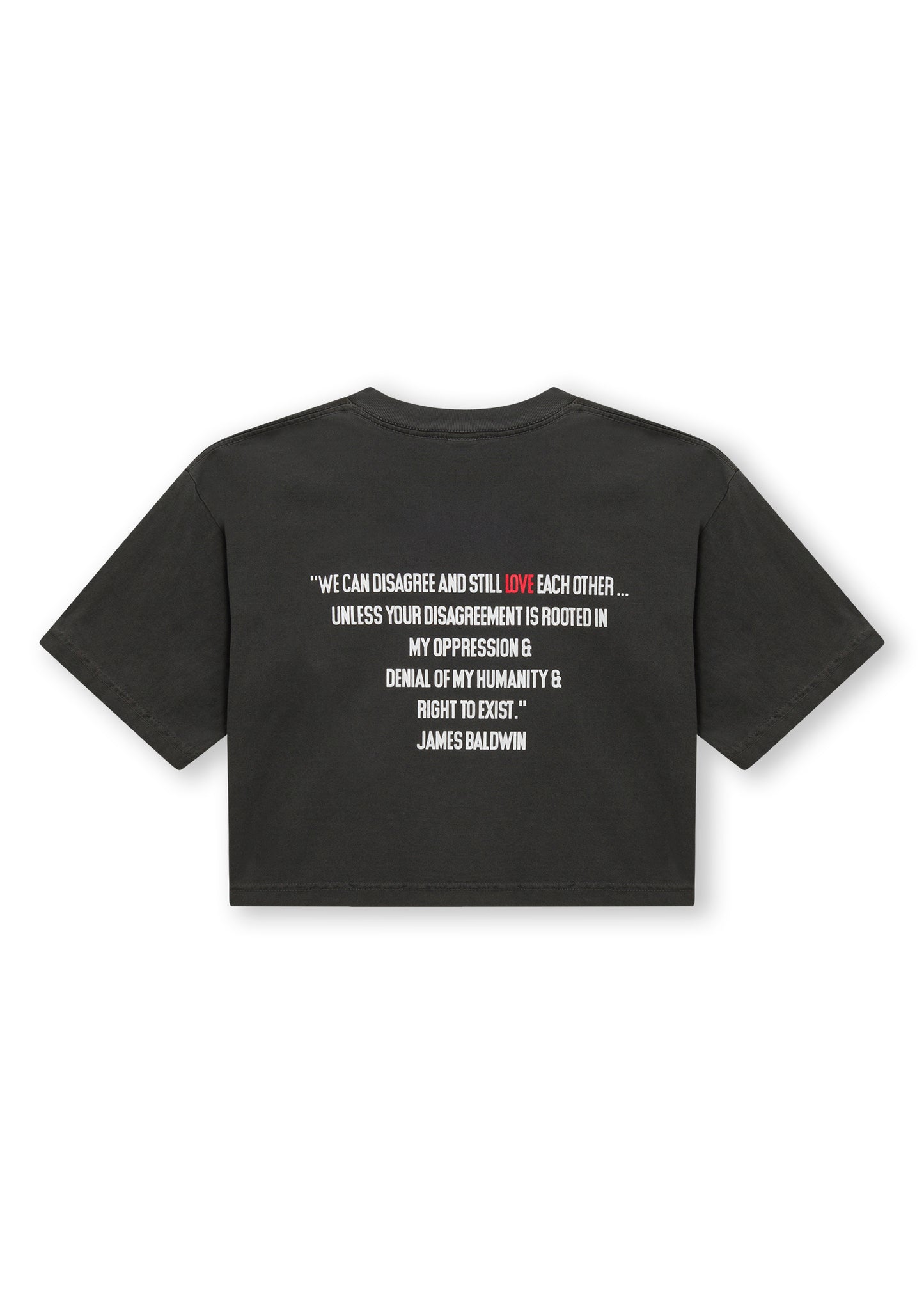 LOVE CROP BLK