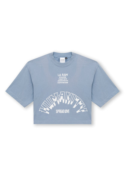 HUMANITY CROP BLUE