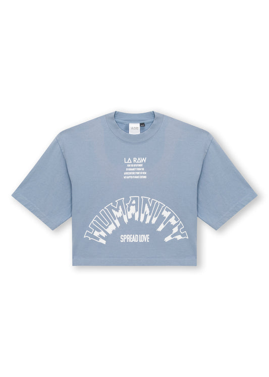 HUMANITY CROP BLUE
