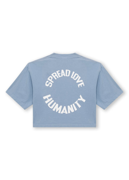 HUMANITY CROP BLUE