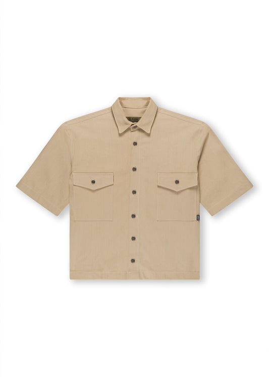 LOGO WORKSHIRT TAN