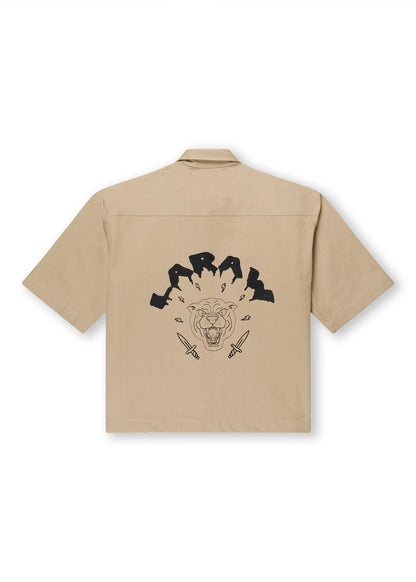 LOGO WORKSHIRT TAN