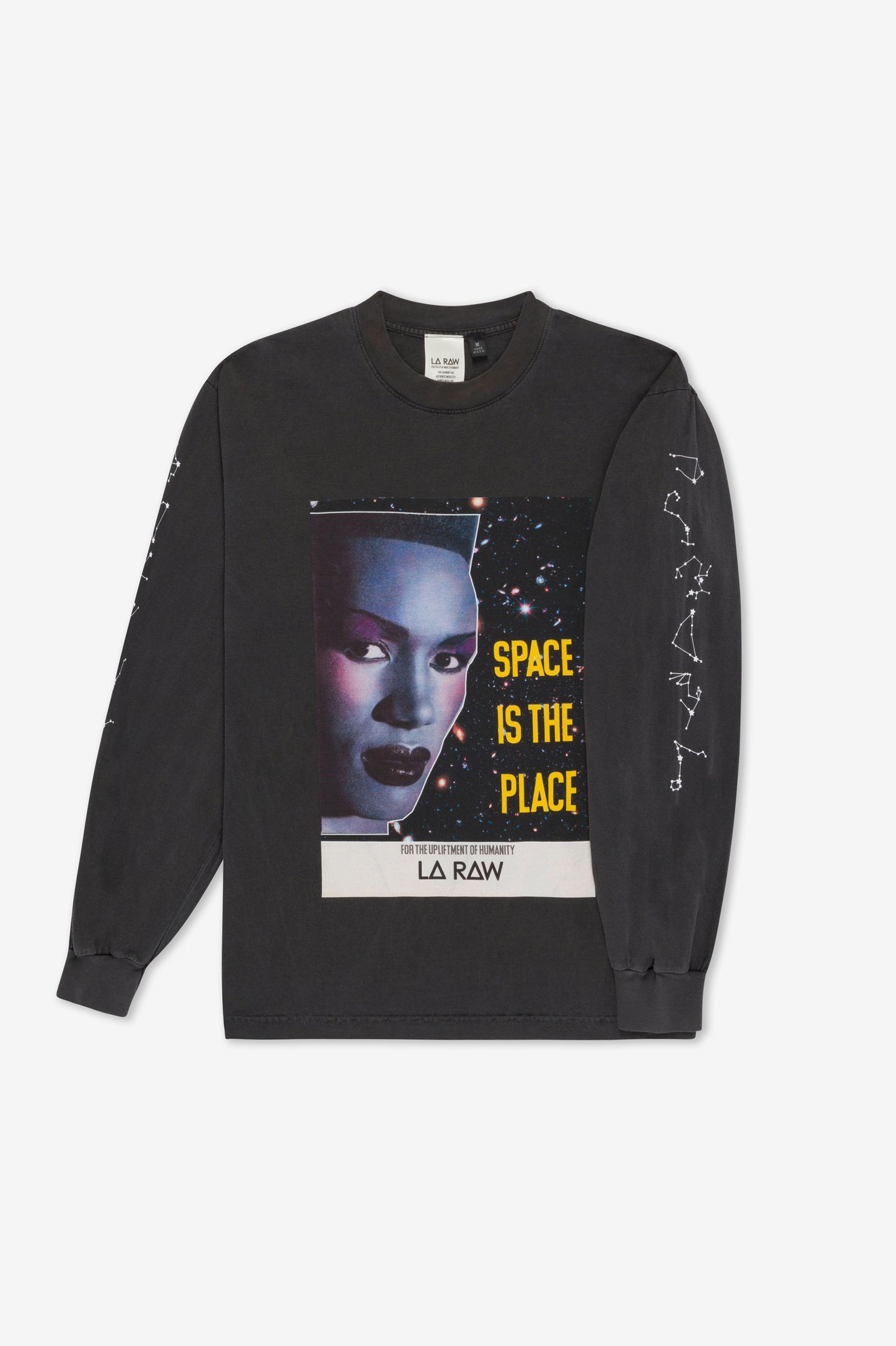 SPACE IS THE PLACE LONG SLEEVE VINTAGE BLACK