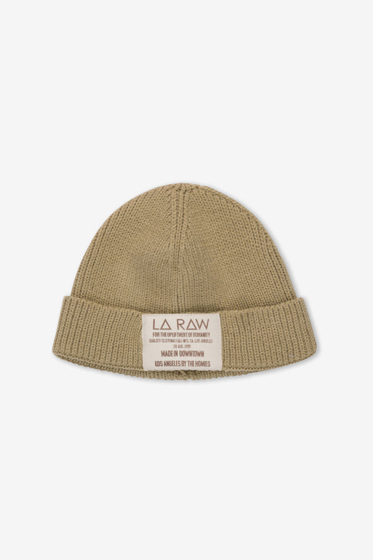 LOGO BEANIE TAN