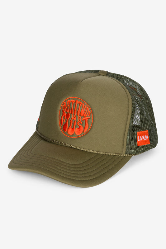 GRATITUDE TRUCKER HAT GREEN