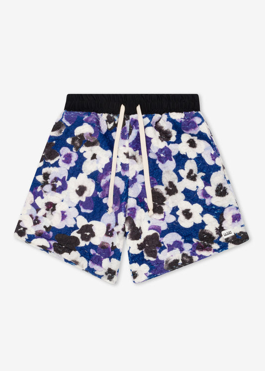 FLORAL SHERPA SHORTS