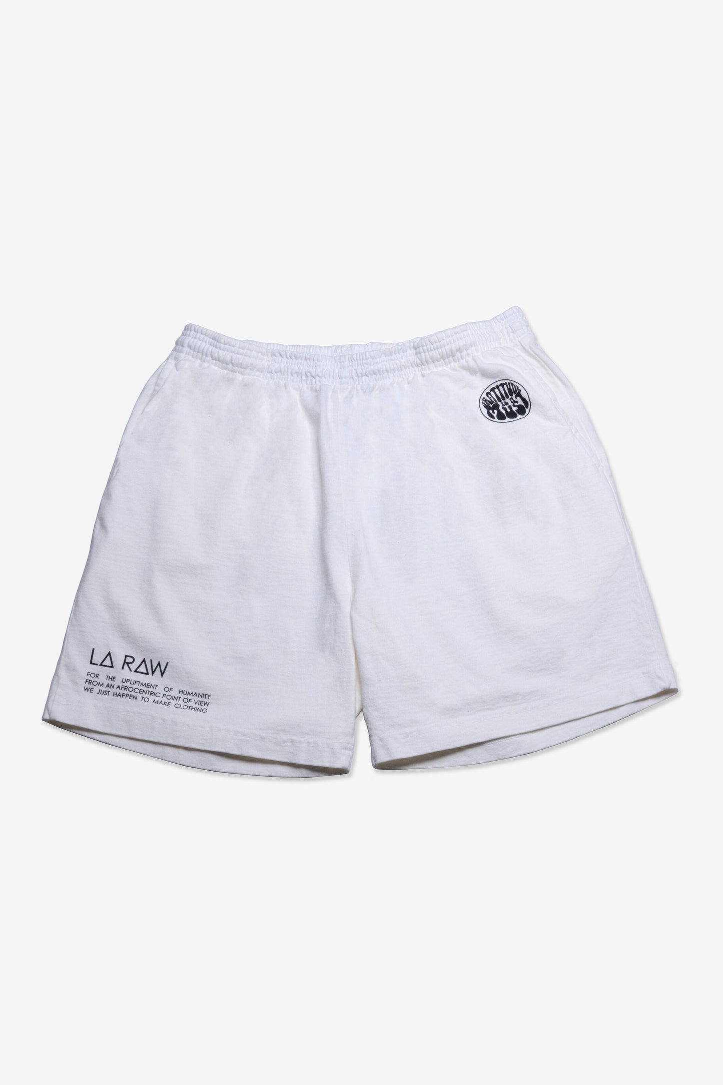 LOGO SHORTS WHITE