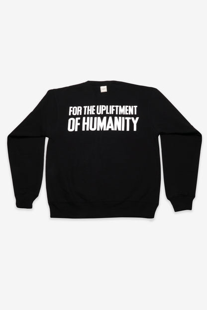 MUDCLOTH LOGO CREWNECK BLACK