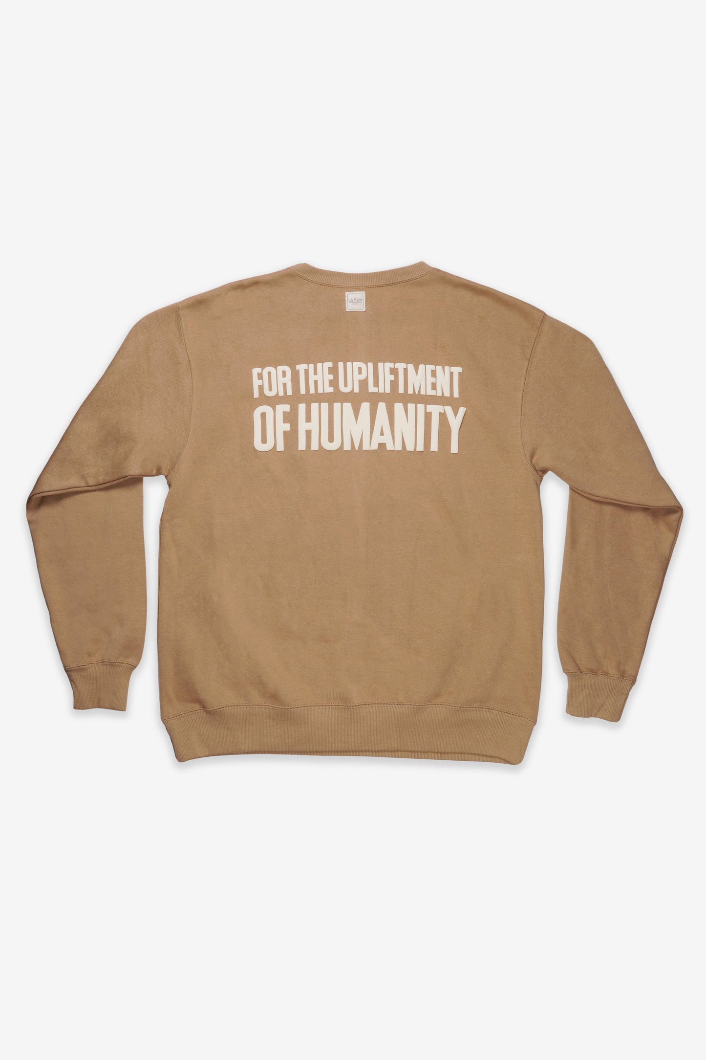MUDCLOTH LOGO CREWNECK TAN