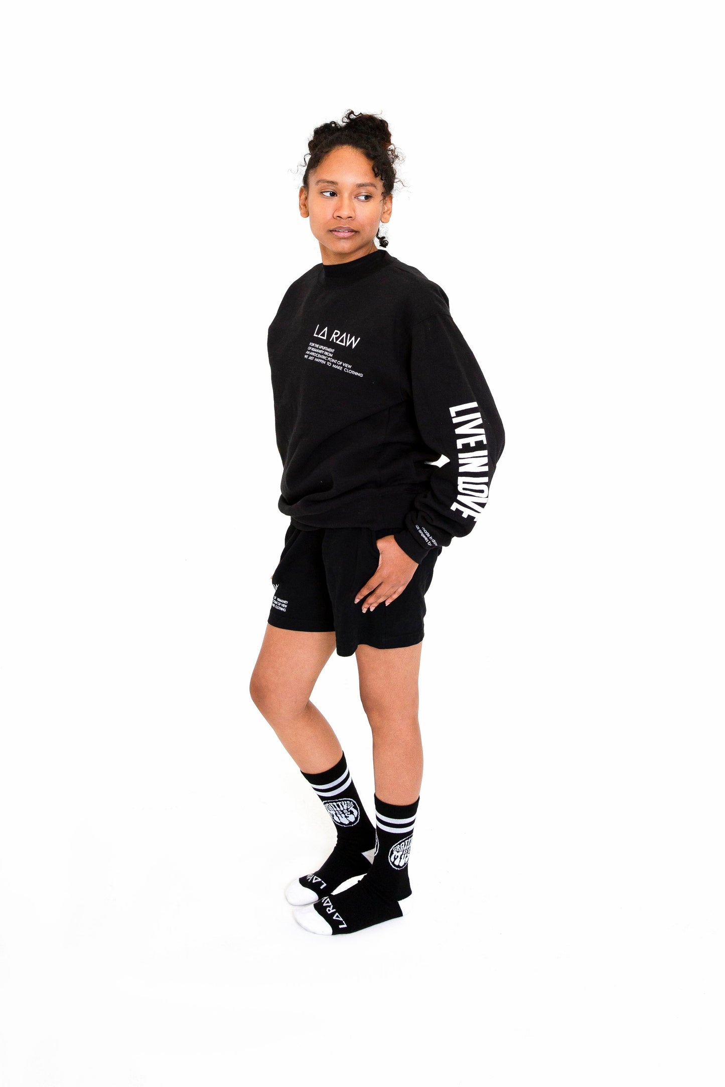 LOGO SHORTS BLACK