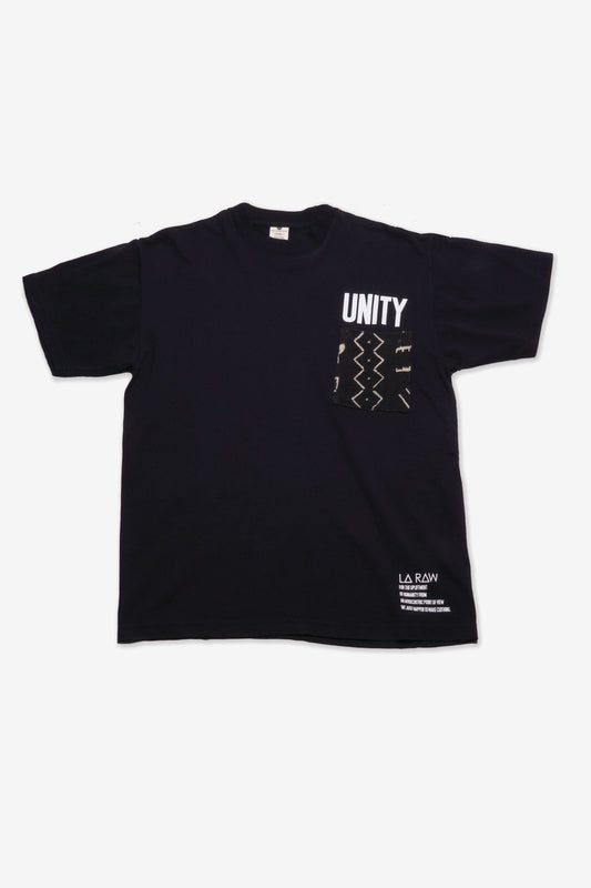 MUDCLOTH UNITY T-SHIRT BLACK